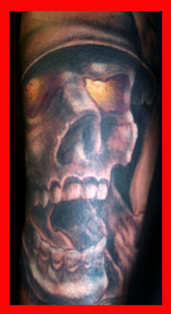 Tattoos - Blackwork tattoos - Skull